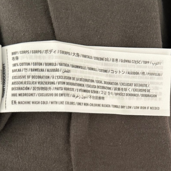 Abercrombie & Fitch Premium Essentials Heavyweight T-Shirt, Black Wash, Size L - Picture 14 of 15